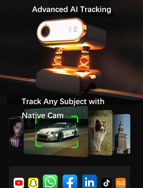 Smartphone Gimbal Stabilizer With 3 Axis Stabilization, Magnetic AI Tracker with images detected during tracking