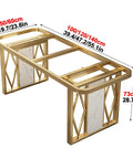Heavy Duty Black Metal Table Legs, Built Like A Truck For Any Diy Furniture Build, showing dimensions and design details, height 73cm.