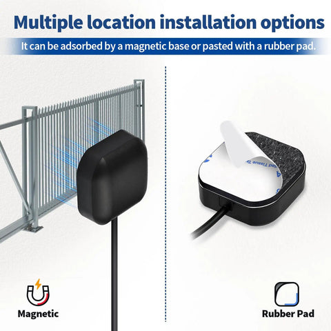 Waterproof Pro Grade GPS Antenna With SMA Male Connector Magnetic and Adhesive Mount Options