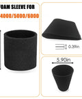 Foam Sleeve Replacement for Ridgid 5-20 Gallon Wet Dry Vacuums VF4000 VF5000 VF6000 dimensions and design details