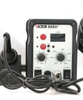 700W Soldering Station with Hot Air Rework and Digital LED Temperature Control with adjustable airflow setup