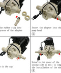 Installation steps for Industrial Diaphragm Water Pressure Pump For Irrigation, Self Priming Electric Pump, 9.2 GPM, 115V, 23 PSI.