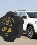 Two Pack Heavy Duty Coolant Reservoir Caps With Leak Proof Seal For Smooth Oem 68442532aa Swap on a pickup truck.