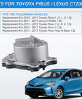 Toyota Prius And Lexus CT200h Water Pump Assembly Replacement 1.8L 1.5L For 2010 2019 Prius Models And 2011 2017 CT200h Easy Install Replaces 161A029015 161A039015 with blue Prius car