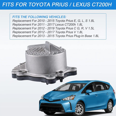 Toyota Prius And Lexus CT200h Water Pump Assembly Replacement 1.8L 1.5L For 2010 2019 Prius Models And 2011 2017 CT200h Easy Install Replaces 161A029015 161A039015 with blue Prius car