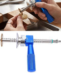 Inside Pipe Cutter With One Quarter Inch Hex Shank, Easy Depth Lock in use, highlighting tool-free adjustment features