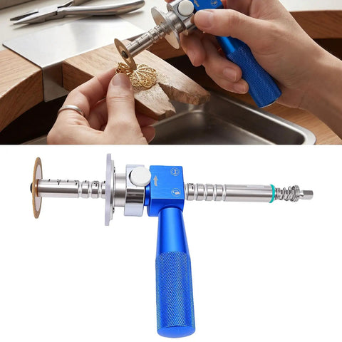 Inside Pipe Cutter With One Quarter Inch Hex Shank, Easy Depth Lock in use, highlighting tool-free adjustment features
