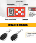 Beefy 110V Roller Door Opener With Two Remotes For Garage And Industrial Shutters Powerful 800N Motor Easy Remote Control System For Home And Commercial Use control panel and remotes