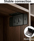 Heavy Duty L Shape Furniture Brackets Set For Cabinets Shelves Bookcases And Wardrobes Quick Fitting Corner Braces In White Steel Construction