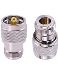 2 Pack UHF PL259 Male To N Female Straight Coax Adapter RF Coaxial Connector for CB Ham Radio Walkie Talkie WiFi Antenna