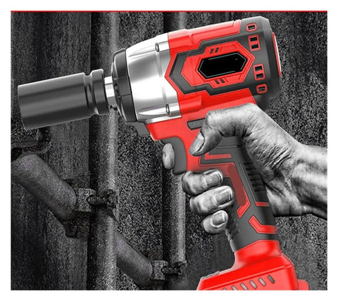 Heavy Duty Brushless Electric Impact Wrench High Torque Cordless Power Tool For Car Repair And Home Use Multi Function Electric Impact Driver With Long Battery Life For Serious DIY Projects Auto Maintenance