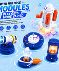 Hands On Circuit Kit For Kids 6 Plus With 66 Pieces And 1200 Plus Projects Electric Circuit Board Science Toy Electronics Exploration Set To Boost Problem Solving And Physics Curiosity Gift For Boys And Girls, blue plastic modules