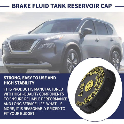 Brake Fluid Tank Reservoir Cap Fits Nissan Rogue 2015-2023 And Rogue Sport 2017-2021 Replacement 46020-4BA0A by SUV