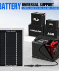 12 Volt Solar Battery Charger Waterproof Portable Power Panel Trickle Charger Maintainer with various battery support