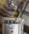 High Quality Dual Rod Pneumatic Cylinder 10-32mm Size 40mm Stroke Smooth Air Powered Actuator close-up view with label.