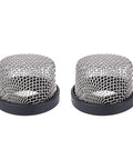 Two Three Quarter Inch Stainless Steel Mesh Strainer For Livewell Pumps And Aerators, Corrosion Resistant Marine Grade Screen