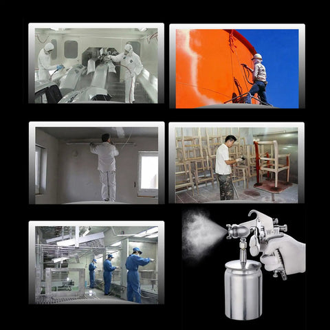 Badass Pneumatic Spray Gun With One Point Five Mm Nozzle W Seven One Model used in auto painting and furniture finishing.