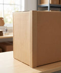 Heavy Duty Cardboard Wall Corner Protectors L Shaped Edge Guards For Shipping And Moving 20 Pack 0.15 Inch Thick in use on box