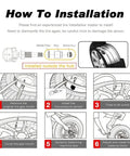 Installation guide for 4 Pack Tire Pressure Monitoring Valve Sensor Kit With Quick Diy Hook Up And Live Temp Alerts Compatible With Byd Song Plus Dmi And Yuan Plus Ev.
