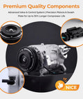 Straight Shot AC Compressor With Clutch Fits Chevrolet Silverado 1500 Gmc Sierra 1500 showing premium components and detail.