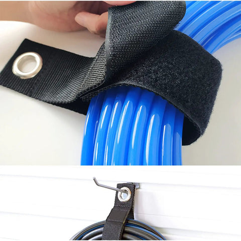 Heavy Duty Garage Hooks Set 22 Pack Steel Wall Mount Tool Hangers With Anti Slip Coating holding cable