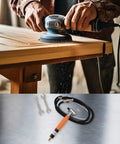 Top Shelf Pneumatic Die Grinder 90 Degree Angle Air Pencil Tool Heavy Duty Workhorse for deburring wood, 143mm size and high RPM.