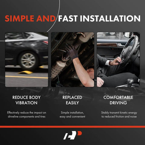 Beefed Up Rear Driveshaft Assembly for Ford Explorer 2011 2018 and Police Interceptor Sedan 2013 2018 with Automatic Transmission, Easy Bolt In Prop Shaft Upgrade for AWD and 4WD installed under vehicle