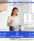 No Fuss Countertop Reverse Osmosis Water Filter Dishing Out Hot And Cold Sips Anytime You Crave on kitchen counter.