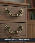 Two Pack Bronze Heavy Duty Cabinet Pulls 6 Inch Center To Center Ornate Floral Dope Vintage Vibe Dresser Drawer Handles