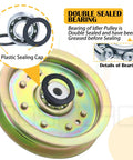 Heavy Duty Deck Drive Pulley Replacement For Cub Cadet Z Force 44 To 60 Inch Mowers Straight Swap 01004101 with double sealed bearing.