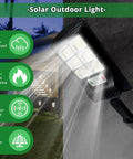 Outdoor Solar Lights 4 Pack 1000 Lumens Motion Sensor Security Flood Lights Waterproof IP65 Easy No Wires Setup Solar Powered