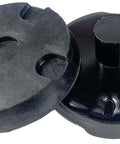 Heavy Duty Floor Jack Saddle With Rubber Pad For 4 Ton Jacks, 4.5 Inch Diameter, 1.14 Inch Stem, Alloy Steel Construction, Black