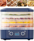 No Sweat Compact Home Dehydrator For Countertops With Five Stackable Trays, precise heat controls and quiet fan.