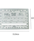 Dope Acrylic Square Ruler With Coordinate Grid Reader showing 1:25k and 1:50k map scales and precise edges, UTM USNG compatible
