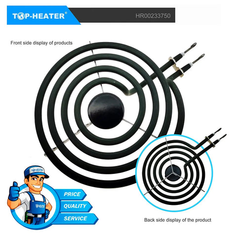 6 Inch Electric Range Burner Element Replacement Kit For MP15YA MP22YA Stovetops Fits Whirlpool Norge Hardwick Kenmore Maytag 1 Pack Includes Replacement Burner Unit For Quick Install And Solid Heat