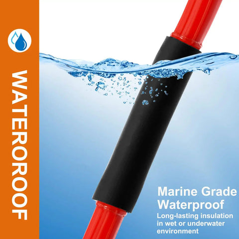 UL Listed Extra Long Heat Shrink Tubing Kit With Adhesive Lined Marine Grade Waterproof Seal 4 To 1 Shrink Ratio underwater