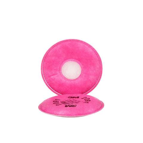 Pink P100 Particulate Filter 2091 For Your Respirator NIOSH Approved to Shield You From Lead Asbestos Cadmium Arsenic particles