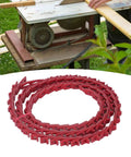Badass Heavy Duty Adjustable Pu V Belt 4 Foot Industrial Link Drive Belt Low Stretch Power Twist For Woodworking Lathe Table Saw Smooth Running Gear, red belting for woodworking saws.