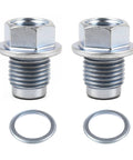 Two Pack Oil Drain Plug Kit With Crush Washer Gasket 32195AA021 803916010 For Forester 2017 2025 Crosstrek 2016 2025 Ascent 2019 2025