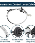 Manual Transmission Gear Shift Cable For Saturn Vue 2003 To 2007 Replacement 21996492 Fits 2.2L 2.4L 3.0L 3.5L Keeps Shift Lever Aligned With Actual Gear And Prevents Misoperation, braided cable with rubber cover