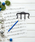 Heavy Duty Metal Music Book Clips For Piano Sheet Music Holder Black Gentle On Pages Universal Fit For Scores Books Or Notebooks Your Must Have Go To Clip Set To Keep Pages Open And Secure During Practice Or Performance black metal clip on piano sheet music