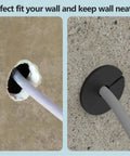 All In One Satellite Internet Cable Routing Kit With Wall Grommets installed in wall showing neat cable pass through