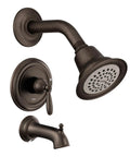 Oil-Rubbed Bronze Posi-Temp Bath And Shower Trim Kit With Traditional Showerhead, Handle, Arm, And Tub Spout