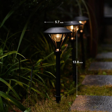 Low Voltage Path Lights For Landscape Lighting 1W LED 60 Lumens Durable Aluminum Stake Weatherproof Outdoor Garden Yard Patio