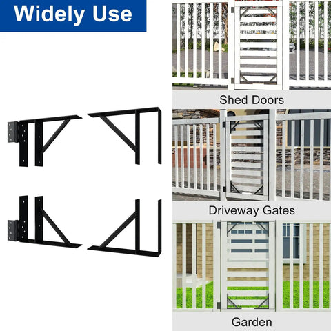 Beefy Heavy Duty Gate Corner Brace Kit With Adjustable Hardware To Keep Your Wooden Gate From Sagging Fits Fences Driveways Corrals And Wood Windows Reinforced Steel Brackets Easy Install Door Not Included
