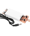 Handheld Spot Welding Pen With Retractable Handle And Japanese Ball Head Pins For DIY Battery Pack Assembly No Power Supply Needed Heavy 800A Current Cordless Tool For Home Projects And Gear Repair showing contacts and wires.