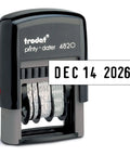 No Hassle Self Inking Date Stamp For Quick Document Dating Hella Smooth with adjustable calendar controls and date of DEC 14 2026.