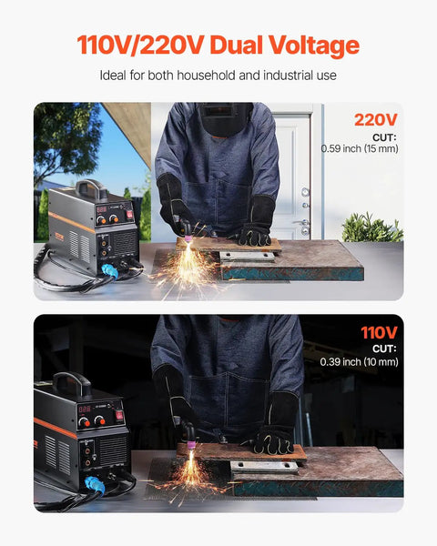 3 In One Plasma Cutter Welder Combo Machine With 50 Amp Plasma, 200 Amp TIG And MMA Stick Weld, Dual Voltage 110 To 220V IGBT Inverter