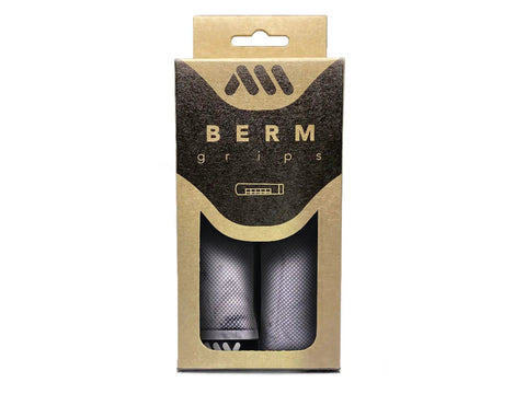 Berm Grips White Camo Dope Locking System 135mm MTB Grips With Tapered Diameter packaging in box