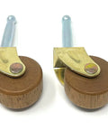 1 1/4 Inch Hardwood Furniture Casters Pack Of 4 For Vintage And Antique Pieces Ideal Replacement For Hoosier Cabinets Dining Tables And Chairs Perfect For Restoration And Easy Rolling Upgrade